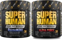 ALPHA LION kjerne pre trening pulver bunke for pumpe og tri-kilde kaffe for frigjørende energi, frukt punch og blå bringebær flavor (30 serverer hver)