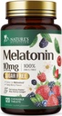 Melatonin 10 mg Fast Oppløselig, Melatonin Supplementer for hvilefull søvn, Naturlig søvn støtte Supplement for voksne, Ekstra styrke Jordbær-Flavored tabletter, sukker gratis, 120 tabletter, 120 dagers forsyning