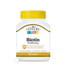 21st Century Biotin Tabletter, 10.000 mcg, uovertruffen 120 count