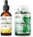 Wild & Organic Maca Root Tinktur 2 fl oz & Klorofyll Gummies