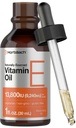 Horbäach Vitamin E Olje | 13 800IU | 1oz | Vegetarisk, ikke-GMO, og Glutenfri formel | naturlig laget flytende Supplement