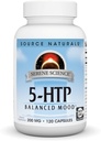 Kilde Naturals Serene Science 5-HTP, balansert Mood*, ikke-GMO kosttilskudd, 200 mg - 120 kapsler