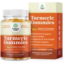 Turmeric Curcumin Immune Support Gummies - Immun Booster Turmeric Gummies for felles støtte og avansert hudpleie - med svart pepper felles Supplement Gummy vitaminer med curcumin pulver