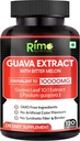 Guava Leaf Ekstrakt med biter Melon 120 Veg Kapsler 1000 mg Per servering (120 Kapsler, Guava)