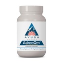 Ayush Herbs Adrenom - Ayurvedic Adrenal og Stress-Supplement for kvinner og menn, Ashwagandha & Eleuthero å støtte Adrenal Balance, Kognitiv funksjon & rolig - 90 vegetariske kapsler (1 greve)