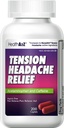 HealthA2Z® Tension Hodepine Relief | Acetaminophen 500 mg | Koffein 65 mg | Smerte Reliever Aid | Aspirin Free (200 kapler (pakke med 1))