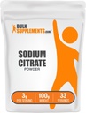 BulkSupplements.com Natriumcitrat pulver - Natriumcitrat mat klasse, emulgator, Flavor Enhancer - Glutenfri, 3g per servering, 100g (3.5 oz) (Pack of 1)