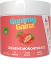 Kreatin Monohydrat Gummies Muskel styrke Builder Få raskere utvinning 5000mg for menn og kvinner Øke energi pre-arbeid Chewables Supplement 128ct (Regular, Jordbær)