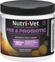Nutri-Vet Pre & Probiotika for hunder, Digestiv støtte, Upset Mage, Puppy Probiotic, Kjæledyr vitaminer og kosttilskudd, Hundeprobiotika, Liver & Cheese Flavor, 120 Soft Chews