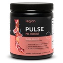 LEGION Pulse Pre Trening - All naturlig nitric oksid preworkout drikke å øke energi, kreatinfri, naturlig søtet, Beta Alanine, Citrulline, Alpha GPC (Blod Orange)