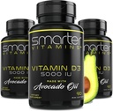 (3 Pakke) Smartere vitamin D3 5000 IU i Avocado Oil 125mcg 270 Mini Softgels
