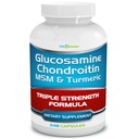 Glukosamin Chondroitin, MSM & Turmeric Diett Supplement - 248 kapsler