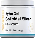 Piping Rock Colloidal sølv krem | 4 oz | for huden | Hydro Gel Cream | Ikke GMO, Glutenfri