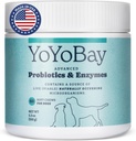 Probiotika for hunder, for Gut Helse og Digestive Helse, Yest Balance, Immune Support, Hundeprobiotika og Digestive Enzymes, Over 1 milliard CFUs, 60 Soft Chews