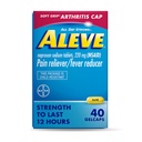 Aleve Gelcaps med Soft Grip® Cap, Naproxen Natrium, smertelindringsmedisin, 40 greve