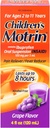 Barns Motrin oral suspensjon, smertelindring, ibuprofen, Grape Flavored, 4 Oz