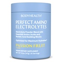 BodyHealth PerfectAmino Elektrolyserer pulver Ingen Sukker, Hydration Fasting Keto Zero Sukker Elektrolytter Drikk Blande med Trace Minerals - Passion Fruit - 30 Serveringer