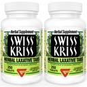 Sveitsiske Kris Herbal Laxative Tabletter, Naturlige Laxativer for lindring, Senna Laxative, 250 tabletter, (pakke med 2)