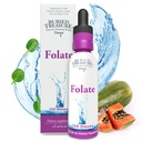 Begravet Treasure Folate Drops - Metylert B-9 (Calcium L-5 Methyltetrahydrofolat), støtter energiproduksjon, hjertehelse og graviditet, 5-MTHF Supplement Vegansk Safe, 120 Serveringer
