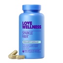 Kjærlighet velvære Sparkle Fiber | Fiber Supplement med Digestive Enzymer | Grønne Superfood pulver & Psyllium Husk pulver | Fremmer Gut Helse for kvinner | Regelmessighet & Bleating Relief | 90 Count