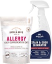 Rocco & Roxie Cat Allergi Supplement & Stain & Odor Eliminator Bundle