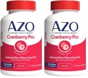 AZO Cranberry Pro Urinal Tract Helse Supplement 600mg PACRAN, 1 servering : mer enn 1 Glass Cranberry Juice, sukkerfri tranebær piller, ikke-GMO 100 Softgels (Pack of 2)