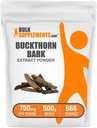 BulkSupplements.com Buckthorn Bark Ekstrakt pulver - Buckthorn Bark pulver, Herbal Supplement - Vegan & Glutenfri, 750 mg per servering, 500g (1,1 lbs) (Pack of 1)