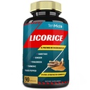 Licorise Extract Kapsler med gurkemeie, Ginger, Fenugreek, Haritaki, Black Pepper - Støtte Digestion funksjon - 90 Caps, 3 måneders forsyning