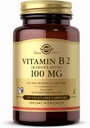 Solgar Vitamin B2 (Riboflavin) 100mg - 100 Grønnsaker Kapsler - Ikke-GMO, Vegansk, Glutenfri, Dairy Free, Kosher - 100 Serverer