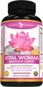 Potent hage Menopause Relief Supplement med svart cohosh, soya isoflavones, og Don Quai, Hot Flash Relief & Night Sweats Relief for kvinner, ikke-GMO, 60 kapsler, 30 serveringer