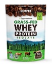 Opportuniteas Grass Fed Coffee Whey Protein Isolate pulver - 27g Protein pulver uten kunstige søtningsmidler, 60 mg koffein, hormonfri kuer - 5lb
