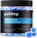 Kreatin Monohydrat Fyllte Gummies, Kreatin Monohydrat Chews for menn og kvinner, Ekstra styrke for muskelvekst, Blåbær Flavor, 60 Chewables, 1 måneds forsyning