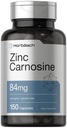 Horbäach Sink karnosin Supplement | 84mg per kapsel | 150 greve | Ikke-GMO & Glutenfri