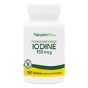 NaturesPlus Kalium jodide - 150 mcg, 100 vegan tabletter - Thyroid støtte Supplement, støtter pustende helse - vegetarisk, glutenfri - 100 serveringer