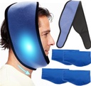 Generisk Face ispakke for Jaw, tannkjøtt ispakke kald kompressor for hode og chin, reusable varme eller kalde Gel pakker smerte lindring for TMJ, oral og ansiktskirurgi, tannimplantater (1 Wrap+4 ispakke)