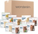 Wonderslim 2 uke vekttap måltid Kit - 70 Klar til å spise diett mat for vekttap, Forpakkede måltider og snekker for menn og kvinner, med innebygd struktur for lang-term suksess