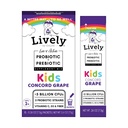 Levende (ved GoLive) KIDS CONCORD GRAPE Synbiotika (Probiotika+Prebiotika); 5 kliniske strenger; +5 milliarder CFU. Probiotika og prebiotika KIDS for digestion, metabolisme, immunisme. (10 Pakker)