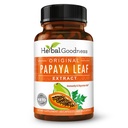 Papaya Leaf Extract Digestive Enzymes - 10X Styrke 60/600mg Veg Kapsler - Blod bone Marrow & Spleen Støtte, Immune Gut & Super Digestive helse - laget i USA av Herbal Goodness