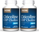 Jarrow Formler Citicolin (CDP-kolin) 250 mg - 120 kapsler, pakke med 2 - støtter brain helse og oppmerksomhet ytelse - opp til 240 total service