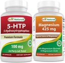 Best Naturals 5-HTP (5-hydroksytryptofan) 100 mg og magnesiumglycinat 425 mg