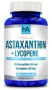 Astaxanthin og Lycopen Supplement | Lycopen 50mg Plus Astaxanthin 24mg karotenoider Supplement for Tanning Hudpleie Visjon & hjerte helse støtte | Vegan & Ikke-GMO (100 Veggie kapsler)