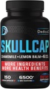 9in1 Skullcap Herb Supplement 5 måneder For Helse Søvn, Mood & Immune - 6500mg Konsentrert med Kamille, Lemon Balm, Passion Blomster, Ashwagandha og mer, Ikke-GMO, Glutenfri, 150 Vegan Kapsler