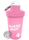 Pink - 4oz Mini Shaker flaske for pre trening, kreatin, små scoop kosttilskudd (ikke for protein) Clip & Shaker Ball