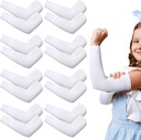 Eurzom 8 par Eczema ermer for barn Toddler elastiske armer ermer myke og ikke skade huden UV beskyttelse