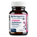 Metagenis HerWellness Estrovera - All-Naturlig, Hormone-Free Perimenopause & Menopause Support - For Hot Flashes, Menopause Relief, Night Sweats - Glutenfri - Vegetarisk - Ikke-GMO - 30 tabletter