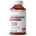 Puregen Labs Voksen Ekstra styrke Acetaminophen væske 500mg/15ml - 8 fl oz Rapid Burst smerte Relief / Fever Reduser, Cherry Flavor ® Muskel og ledd smerte relief
