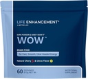 Life Enhancement Wow Drikkepulver med B12, Niacin, Koffein, Taurin, Phenylalanin, Vitamin C og mer Multivitamin - Anti Agging pulver med lav-kalori Brain Boost - 60 Serveringer