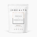 JSHelse Vegan Pea Protein pulver med probiotika - Vanilla Bean Flavor - Glutenfri, ikke GMO, Plant Basert Protein Drink blanding, 300g