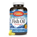 Carlson - Den aller fineste fiskoljen, 700 mg omega-3s, norsk fiskeolje supplement, Wild Caught Omega 3 Fish Oil, Sustainly Sourced Fish Oil Capsules, Omega 3 Supplement, Orange, 120 Softgels