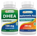 Beste Naturals DHEA 100mg & Hyaluronsyre 200 mg